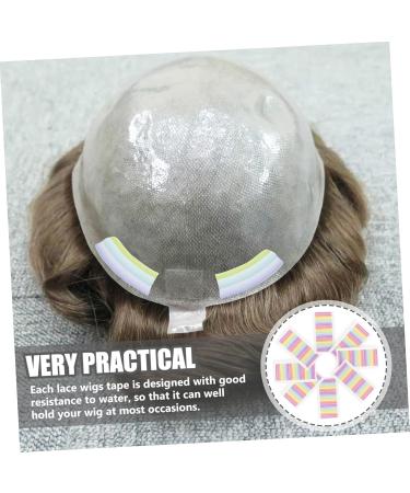 FRCOLOR 8 Sheets Traceless Wig Film Double Sided Adhesive Tape Hair Bands Hair Ribbon Wigs Double Sided Tape Toupee Lace Wig Tape Wig Adhesive Bald Cap Adhesive Glue Scalp Accessories - Buy Online on GoSupps.com
