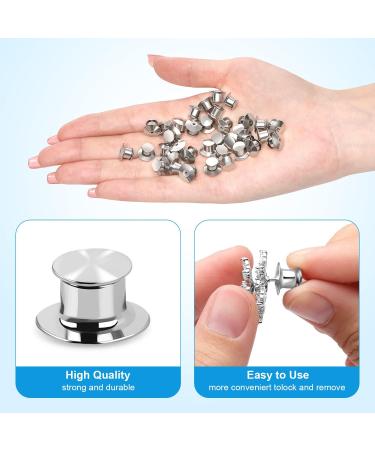 40PCS Locking Pin Back Clasp for Enamel Lapel Pins - Metal Pin Backing Keeper - Buy Online on GoSupps.com