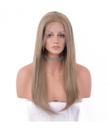 Vebonny Sandy Blonde Lace Front Wig with Baby Hair - Realistic Dirty Blonde Synthetic Wigs for Women #019-1 - Buy Online on GoSupps.com