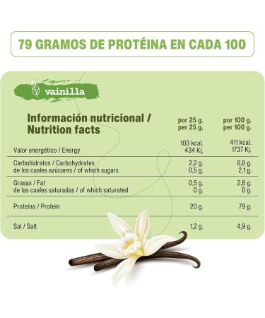 Prot ines v g taliennes 800 g | Prot ines v g taliennes 100 % v g tales de qualit sup rieure | Prot ines v g taliennes sans sucres ajout s | Prot ine de pois sans lactose | Poudre de Vanille 800 g - Buy Online on GoSupps.com