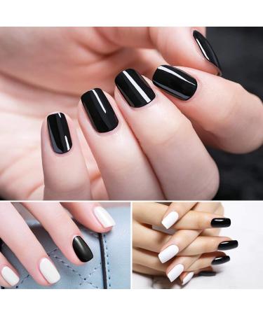 Vishine UV Gel Nail Polish 4 Colors Set - Pure Black White Dark Red Shimmering GoldGolden Classic series Gift Set - Buy Online on GoSupps.com