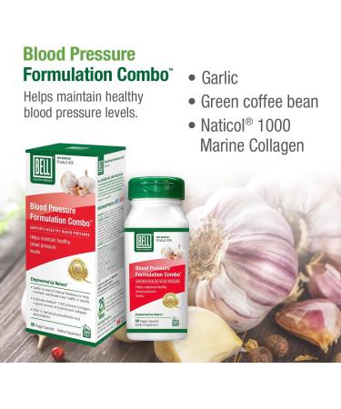 Bell Blood Pressure Formulation Combo - Unique Natural Blend of Green Coffee Bean Extract Garlic & Celery Seed Extract - Lower Blood Pressure Supplements - 60 capsules Vegan Non-GMO 60 count (Pack of 1) - Buy Online on GoSupps.com