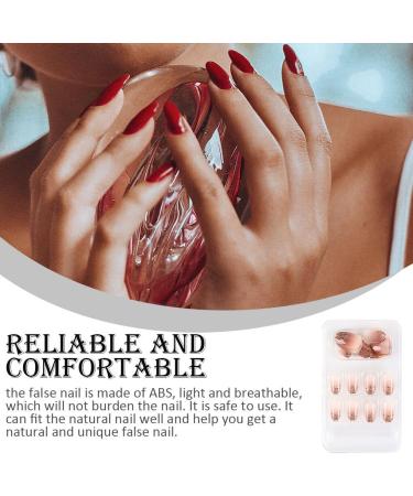 dijiusidy False Nail Fashionable Various Shapes Fingernail Full Coverage Strong Viscosity Adjustable Paster for Manicure Art 38 F741 38 1 count (Pack of 1) - Buy Online on GoSupps.com