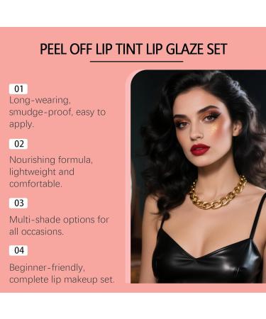  G n rique Peel-Off Lip Tint with Gloss - Nourishing Anti-Stain Plumping Effect - Long-Lasting Lightweight Easy to Apply - Cherry Red - 2-in-1 Set (7ml) - Buy Online on GoSupps.com