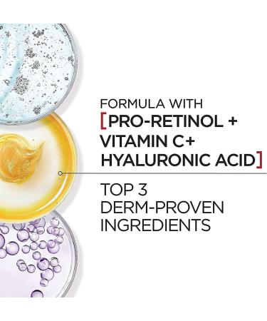 L'Oreal Paris Revitalift Triple Power LZR Anti Aging Day & Night Face Cream With Pro Retinol Vitamin C + Hyaluronic Acid Anti Wrinkle Moisturizer Skin Care Kit 2 Count - Buy Online on GoSupps.com