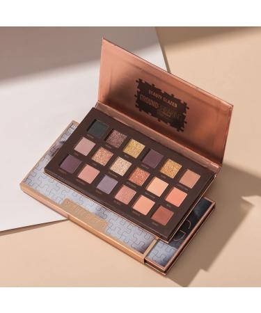 Brown Eyeshadow Palette for Mature Women | 18 Pigmented Warm Colors - Matte & Shimmer Waterproof Makeup - Buy Online on GoSupps.com