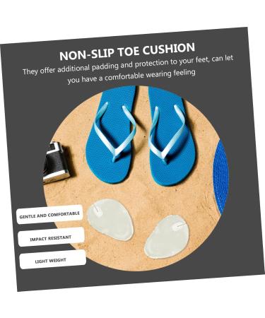 FOMIYES Gel Toe Pad Inserts - 4 Pairs of Metatarsal Cushions for Thong Sandals | Forefoot Comfort & Clear Cushioning - Buy Online on GoSupps.com