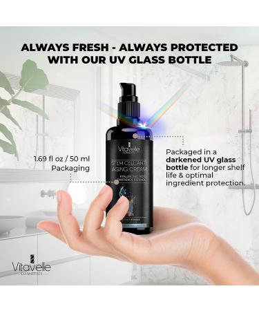 VITAVELLE Stem Cell Beauty Face Cream with Hyaluronic Acid and Shea Butter - Wrinkle Cream for Smooth, Hydrated Skin - Buy Online on GoSupps.com