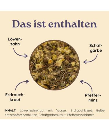  Schlosskr uter Liver Tea with Dandelion and Yarrow | Liver and Bile Tea | 100% Natural Ingredients No Additives | Loose Herbal Tea with Dandelion Root | Dandelion Tea for Liver | - Buy Online on GoSupps.com