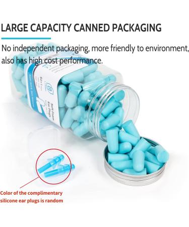 Lysian Ultra Soft Foam Earplugs 60 Pairs - 38dB SNR for Sleeping, Travel, Shooting - Lake Blue - Buy Online on GoSupps.com