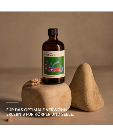 Yoga Cat Natural Massage Oil - 100ml Deep Relaxation Body Oil with Arnica & Aloe Vera | Vegan & Sustainable | Made in Germany - Buy Online on GoSupps.com
