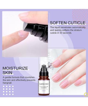 Saviland 100ML Cuticle Remover Liquid with Nipper & Pusher - Soften, Moisturize & Salon Quality at Home - Buy Online on GoSupps.com