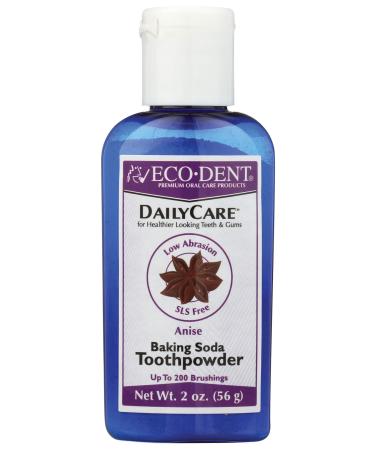 ECO-DENT Daily Care Baking Soda Toothpowder  Anise  Essential Oil  2 Ounce (164014)