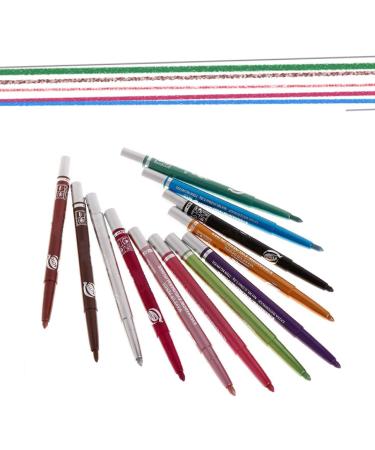  EONFAVE Eyeliner Pen 12 Colors Eyeshadow Waterproof and Smooth Cream Eye Pencil and Eyeliner Pencil - Buy Online on GoSupps.com