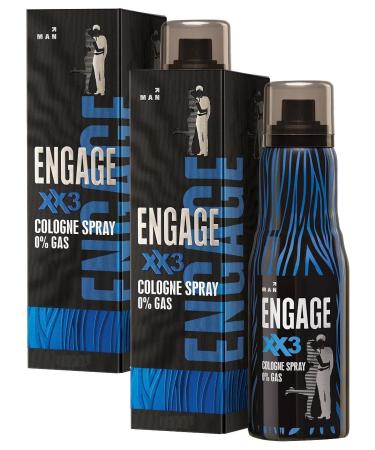 Engage XX3 Cologne No Gas Perfume for Men Spicy and Woody Skin Friendly Long lasting fragrance that keeps you fresh all day with 0% gas - 135ml - Buy Online on GoSupps.com