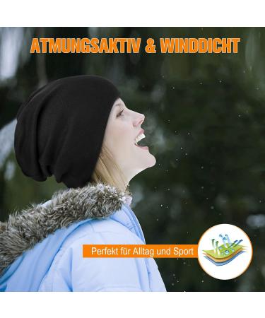 Hasagei Unisex Slouch Beanie Hat - Soft Cotton Chemo Hat for Men & Women - Classic Lightweight Spring & Winter Black Jersey - Buy Online on GoSupps.com