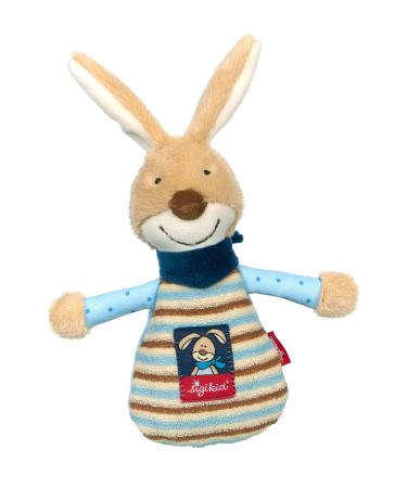 SIGIKID 39392 Heat Pad Small Semmel Bunny Girls and Boys Baby Toy Recommended from Birth Beige/Blue