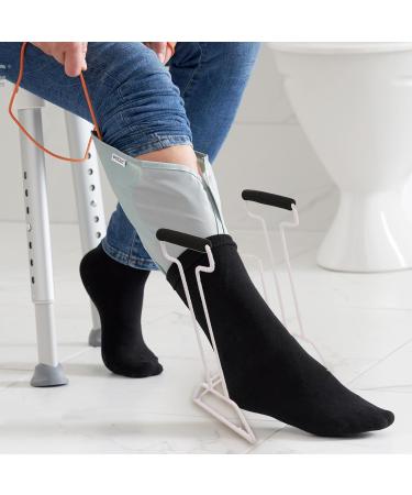 Compression Stocking Aid - Easy Grip Help Putting On Socks Device | Stable Sock Aid | Anti-Rust Sock Helper Large Size Sock Tool To Put Socks On For Old Pregnant Women Limit - Buy Online on GoSupps.com