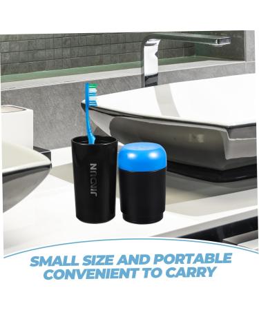 Iwowhero Box Toothbrush Cup | Travel Tooth Cup & Toothpaste Organizer | Reusable Toothbrush Holder - Buy Online on GoSupps.com