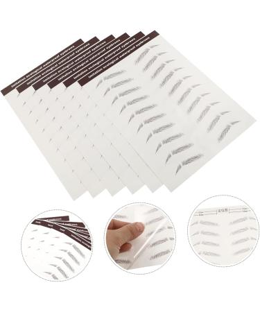 FOMIYES 12 Pcs Eyebrow Stickers Black Stickers Grooming Shaping Eyebrow Sticker Eyebrow Transfer Stickers 6d 1 count (Pack of 1) Brownx2pcs - Buy Online on GoSupps.com
