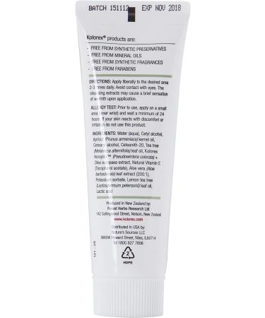 Kolorex Intimate Care Herbal Cream 1.76 oz - Natural Relief for Intimate Discomfort - Buy Online on GoSupps.com