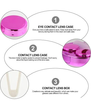 Contact Lens Case Travel Organizer - Purple Constellation Design for Lenses & Accessories - Buy Online on GoSupps.com