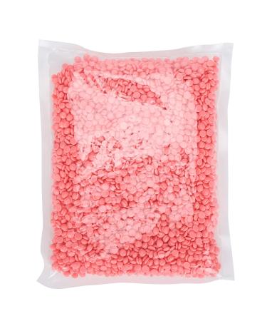 Hard Wax Beans Women Body Painless Hair Removal Wax Beads Wax Warmer Bean 500g(Pink Rose)