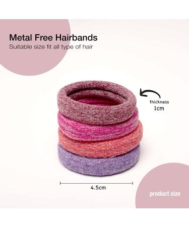 Basic Sense Gym Hair Ties - Unique Soft Jersey Bobbles Strong Hold Seamless Elastics Metal-Free for Active Lifestyles Pink - Buy Online on GoSupps.com