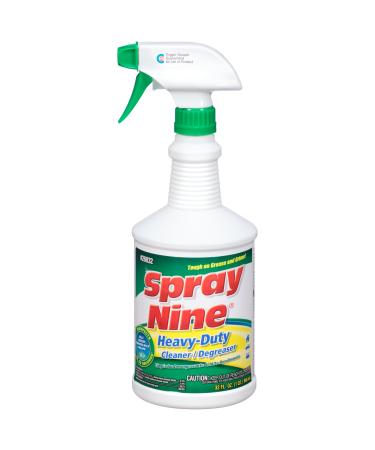 Spray Nine 26832 Heavy Duty Cleaner/Degreaser and Disinfectant, 32 oz.,White 32oz - 26832