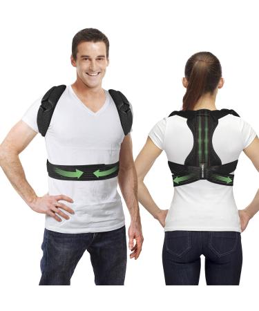 Female and male posture correctors adjustable and providing comprehensive back support suitable for relieving upper and lower back shoulders neck collarbones etc Large(27"-39")