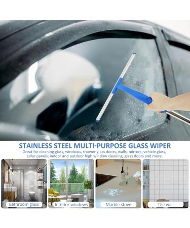UYEXM Window Squeegee Cleaner Professional Window Cleaning Tool Kit Squeegee and Scrubber with 53inch Stainless Steel Pole Removable Glass Cleaning Tools for Car Home Window - Buy Online on GoSupps.com