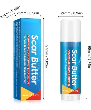 Anti-Scar Cream Light Non-Sticky Nourishing 20g Body Cream Butter Stick for Scars Burn For Hands Legs Knees Neck Burn Buttons Women Face Body - Buy Online on GoSupps.com