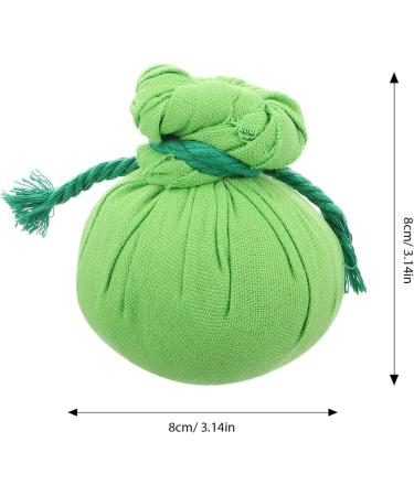 Minkissy Thai Massage Balls - 2 Pieces Herbal Compression Balls for Aromatherapy & Spa - Wormwood Heat Bags - Moxa Bags for Sports & Relaxation (8x8cm Green) - Buy Online on GoSupps.com