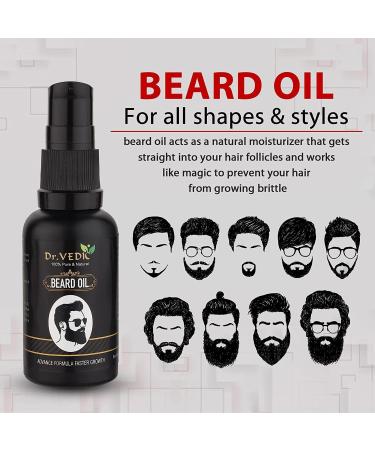 Zanto Dr. Vedic Bart Hair Growth Oil - Faster Beard Growth & Thicker Beard | 30ml Beard Oil for Uneven & Happy Beards - Buy Online on GoSupps.com