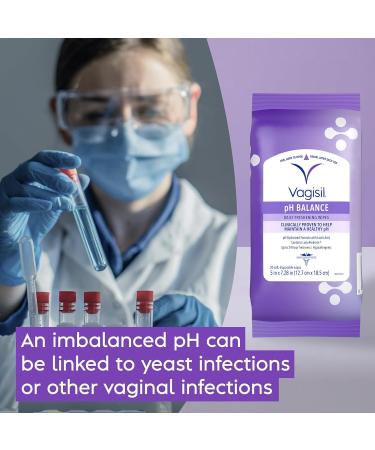 Vagisil pH Balance Daily Freshening Wipes - Gynecologist Tested Hypoallergenic Feminine Hygiene 20 Wipes in Resealable Pouch - Buy Online on GoSupps.com