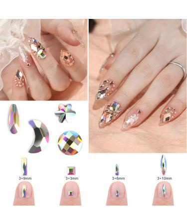 1848 Piece Glitter Stones Set - Self-Adhesive Multi-Size Nail Art & DIY Jewelry Craft - Buy Online on GoSupps.com