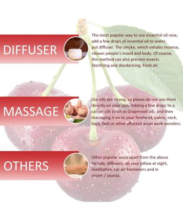 Buy 6-Pack Cherry Essential Oil | 100% Pure Organic Aroma Oil for Diffuser (6X10ml) - International Shipping Available - Buy Online on GoSupps.com