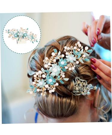 Hair Plug Hair Clip Rhinestone Bobby Pins Hair Barrettes Hair Pin Flower Hair Comb Tiaras for Hair Accessories for Women Wedding Bride Hairpin Women Headpiece Women Headdress Beatifufu - Buy Online on GoSupps.com
