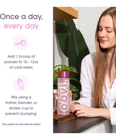 Obvi Hydration Powder | Electrolyte & Collagen Peptide Complex | 5 Types of Collagen with Hyaluronic Acid | Supports Skin Elasticity & Joint Health | Sugar-Free | Raspberry Rose 30 Servings - Buy Online on GoSupps.com