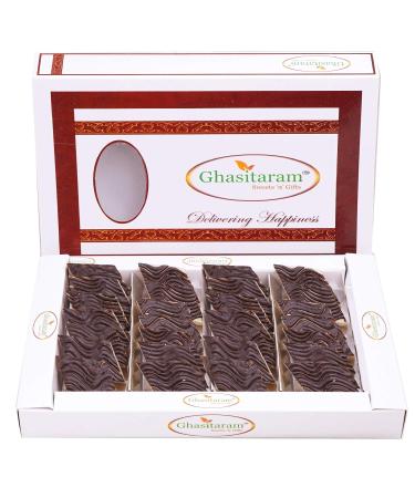 Ghasitaram Gifts Diwali Gifts - Chocolate Coated Kaju Katlis 400 GMS |Diwali Holi Rakhi Valentine Christmas Birthday Anniversary Gift for Her Him Mothers Day Fathers Day|