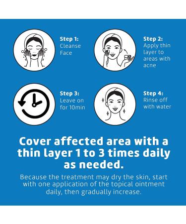 De La Cruz Acne Treatment Ointment - 10% Sulfur Maximum Strength, 2.6 oz - Buy Online on GoSupps.com