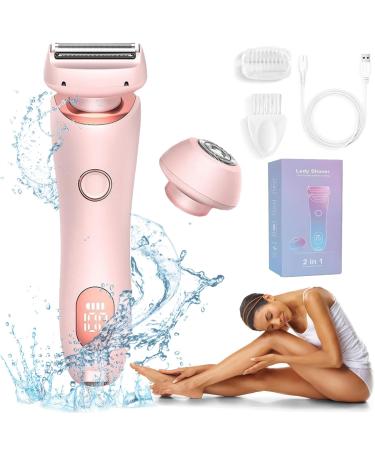 Duskofficial Razor Dusk Official The Glide Pro 3.0 Electric Razors for Women Portable Smooth Electric Shaver for Women 2 in 1 Waterproof Electric Shaver Razors Wet & Dry (Pink)