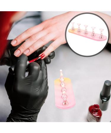 Healvian Acrylic Nail Stand 1 Set of Nail Display Stand Magnetic Nail Practice Holder Nail Tip Art Display Stand Fingernail Diy Stand Manicure s False Nail Manicure Tool A Acrylic Pink Yellow - Buy Online on GoSupps.com