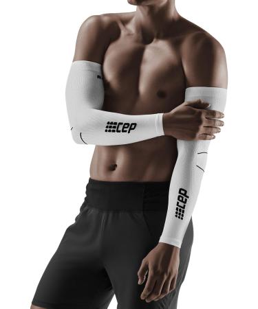 Buy CEP Elbow Support Compression Sleeves for Men & Women - Arm Sleeves (Pair) III-L1 White/Black - International Shipping Available - Buy Online on GoSupps.com