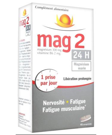 Mag 2 - 24H - Food supplement based on magnesium and vitamin B6 - 45 tablets