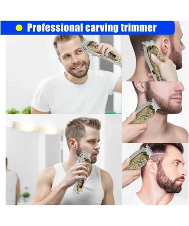Professional Electric Hair Clipper Set for Men | Adjustable Beard & Hair Trimmer | Dragon Gift Box - Buy Online on GoSupps.com