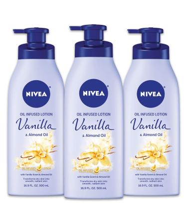 Nivea Oil Infused Lotion Vanilla & Almond Oil 16.9 fl oz (500 ml) - Buy Online on GoSupps.com