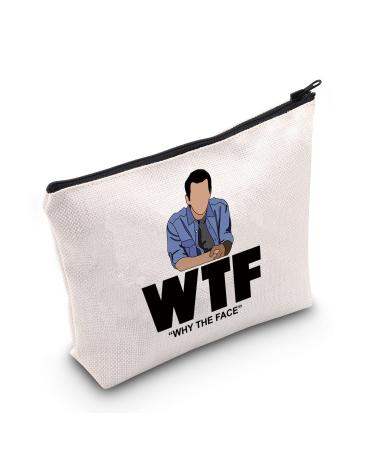 LEVLO Phil Dunphy Family Modern TV Show Cosmetic Bag Gift for Friends and Family WTF Why The Face Makeup Bag