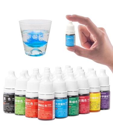 Liquid Food Color Dye | Food-Grade Icing Colors 25 Color Concentrated Liquid Food Colouring Set for Baking Cookie Icing Decorating Fondant 10ml