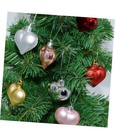 GOOHOCHY 2 Boxes Christmas Decor Christmas Hanging Decor Hanging Decoration Decorate Christmas Tree Pendant Golden 4.5X4.5cm - Buy Online on GoSupps.com